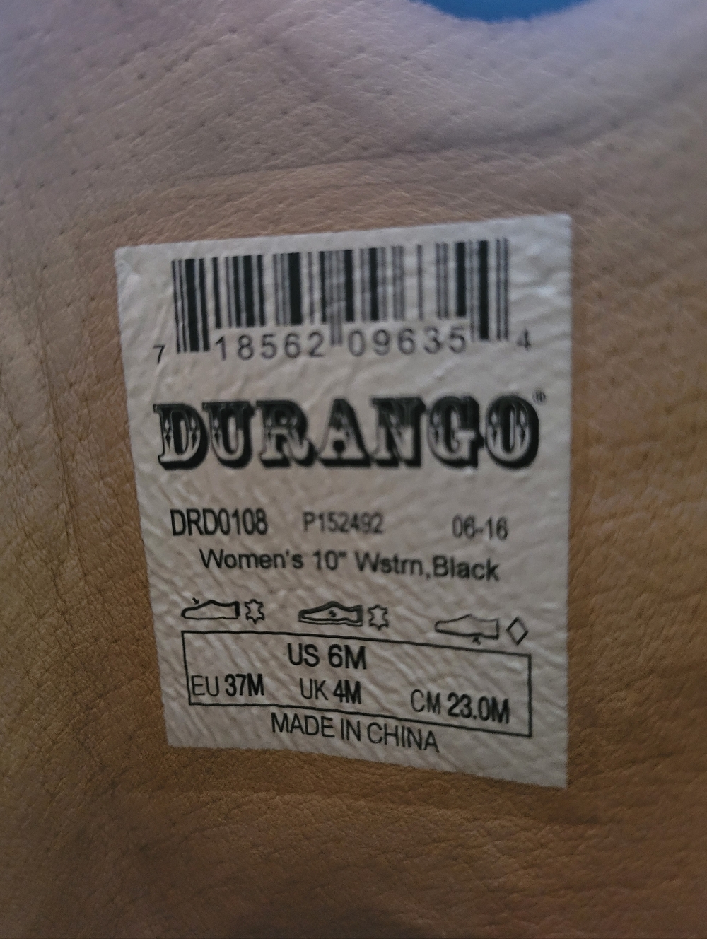 Womens Durango Lady Rebel Cowboy Boots 6M - Picture 4 of 4